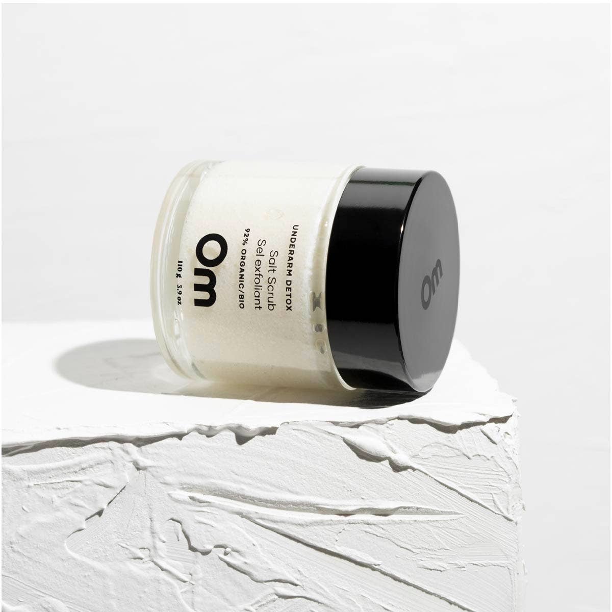 Om Organics Skincare Underarm Detox Salt Scrub