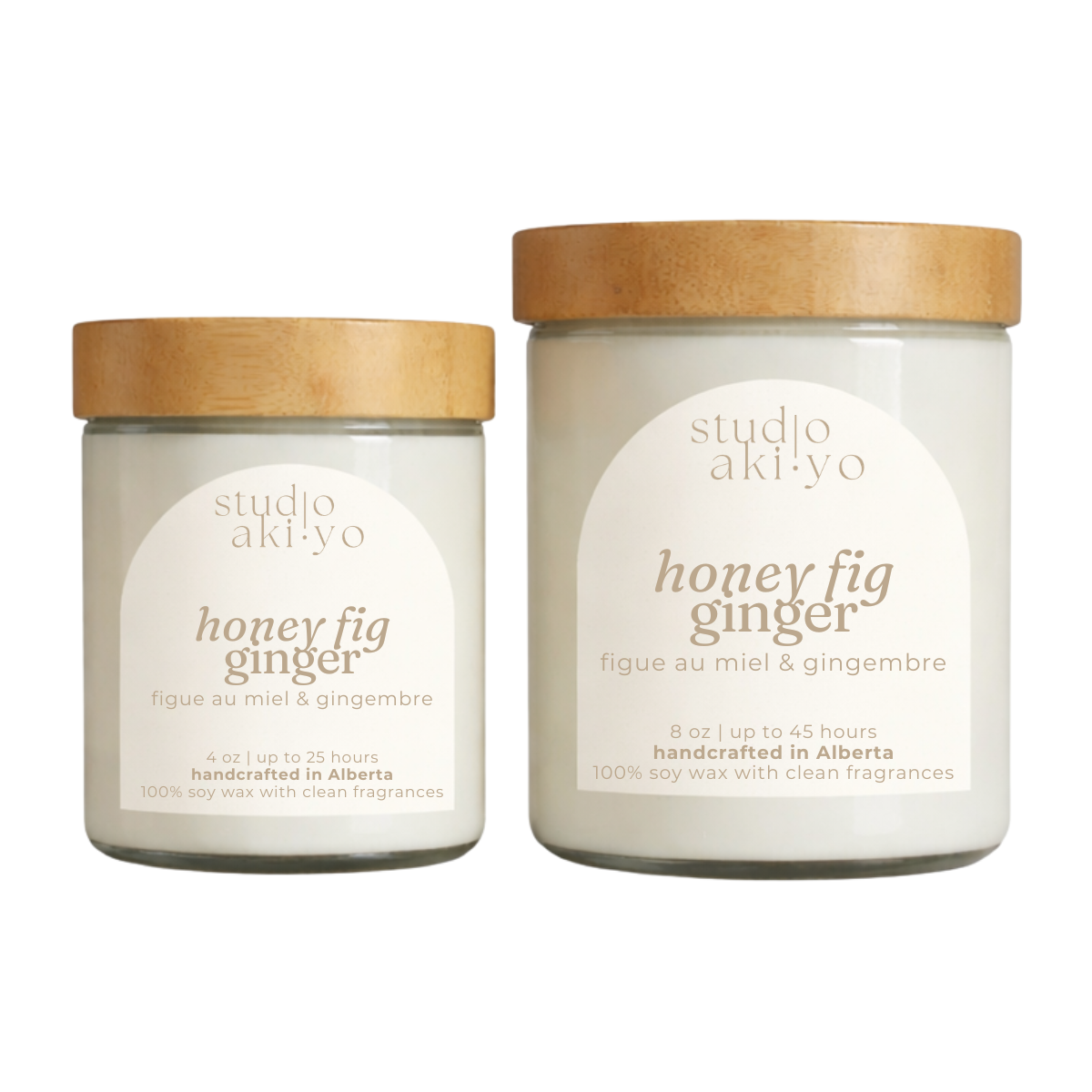 Honey Fig Ginger Soy Wax Candle | Hygge Home