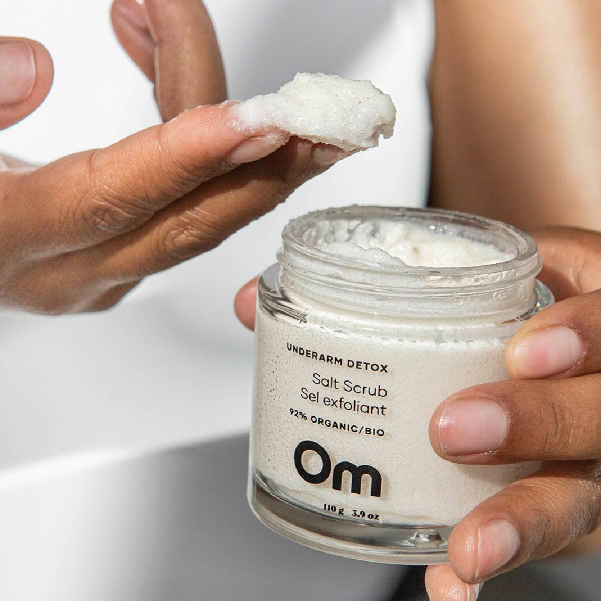 Om Organics Skincare Underarm Detox Salt Scrub