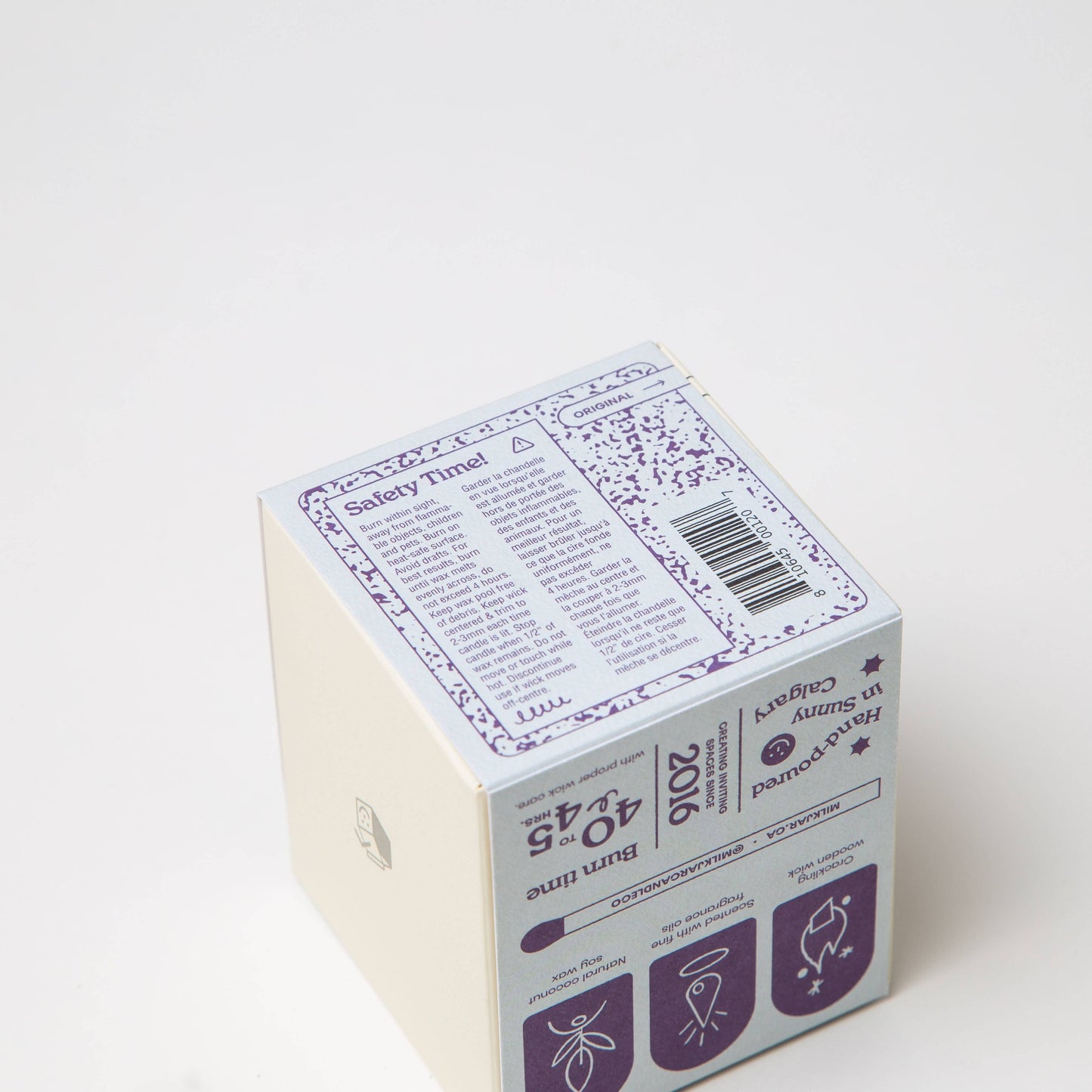 Milk Jar Candle Co Blueberry Tea - Blueberry, Amber, Vanilla Coconut Soy Candle