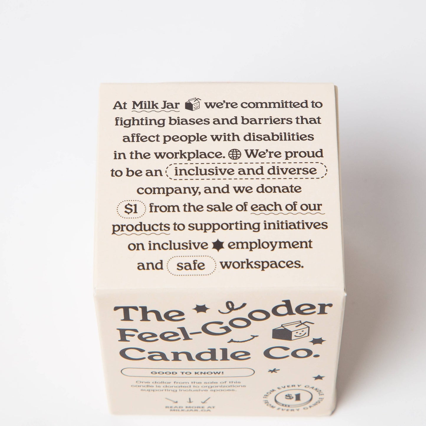 Milk Jar Candle Co Fresh Laundry - Rain, Cotton & Vanilla Coco Soy 8oz Candle