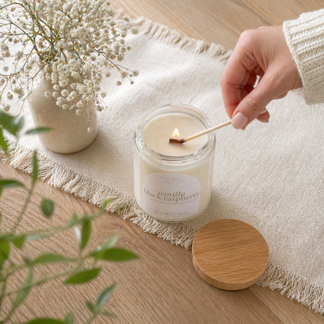 Honey Fig Ginger Soy Wax Candle | Hygge Home